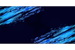 Grunge Sports Background Design with Blue Brushstrokes Product Image 1