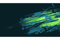 Blue and Green Brush Background in Halftone Style Product Image 1