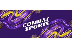 Purple and Yellow Brush Background in Halftone Style Product Image 1