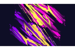 Abstract Sport Background with Colorful Brush Illustration Product Image 1
