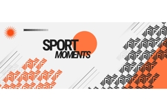 Modern Sport Background in Bold Color Style Product Image 1