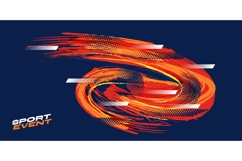 Abstract Background with Brushstrokes and Halftone Style Product Image 2