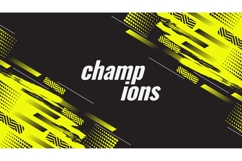 Modern Abstract Grunge Sport Banner or Poster Design Product Image 2