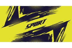 Grunge Background with Black and Yellow Brush Strokes Product Image 1