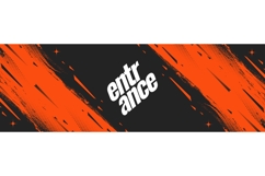 Dynamic Sport Background in Black and Orange Style Product Image 1