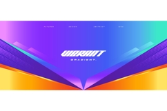 Modern Abstract Background with Colorful Neon Gradient Style Product Image 1