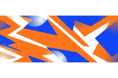 Abstract Background with Dynamic Blue and Orange Shapes Product Image 1