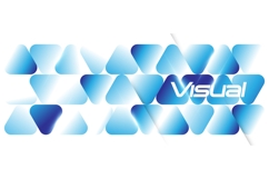 Futuristic Background with Blue and White Triangle Pattern Product Image 1