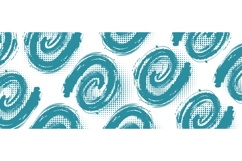 Abstract Blue Grunge Spiral Pattern on White Background Product Image 1