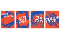 Sport Event Poster Template in Blue and Orange Product Image 1