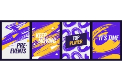 Dynamic and Vibrant Sports Event Poster Template Collection Product Image 1