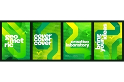 Modern and Abstract Poster Set with Geometric Shapes Product Image 1