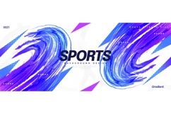Abstract Sport Background in Colorful Gradient Style Product Image 1