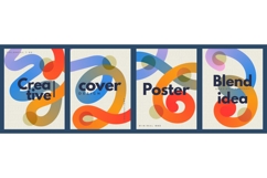 Modern and Simple Template with Colorful Curvy Lines Product Image 1