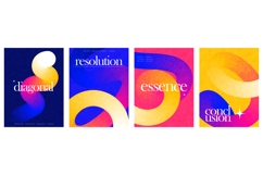 Elegant and Minimalist Poster Set with Colorful Lines Product Image 1