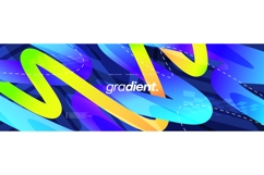 Abstract and Dynamic Background with Colorful Gradient Lines Product Image 1