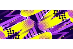 Abstract Background in 80s Pop Art Style Product Image 1