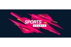 Dynamic Sports Background with Abstract Pink Brush Strokes Product Image 1