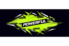 Abstract Sports Background with Lime Green Brush Strokes Product Image 1