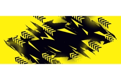 Black and Yellow Grunge Background with Arrow Shapes Product Image 1