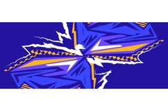 Abstract Energy Background with Lightning Shapes Product Image 1