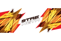 Dynamic Sports Background with Sharp Orange Brush Strokes Product Image 1