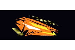 Abstract and Modern Sports Background with Dynamic Shapes Product Image 1