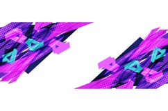 Abstract Background with Colorful Sharp Brush Strokes Product Image 1