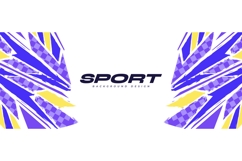 Modern Sports Background Design With Dynamic Brush Shapes Product Image 1