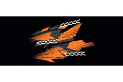 Dynamic Sport Background With Orange and Gray Brush Strokes Product Image 1