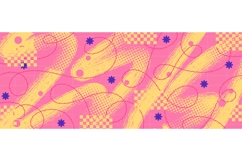 Grunge Pop Art Background with Yellow Brush Strokes Product Image 1