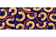 Pop Art Background with Grunge Half Circle Brush Shapes Product Image 1