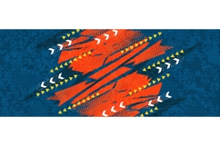 Grunge Sport Background with Orange Brush Strokes Product Image 1
