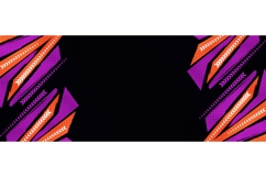 Abstract Sport Background with Orange and Purple Brush Product Image 1