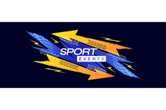 Dynamic Sport Background with Blue and Orange Gradient Brush Product Image 1