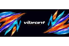 Dynamic Sports Background with Colorful Brush Strokes Product Image 1