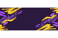 Creative and Modern Background with Purple and Yellow Shape Product Image 1