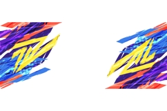 High Energy Sport Background with Colorful Brush Product Image 1