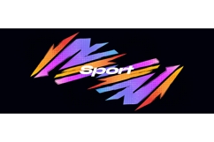 Abstract Background with Colorful Gradient Brush Strokes Product Image 1