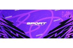 Purple Abstract Sport Background with Black Energy Shards Product Image 1