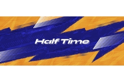 6 Energetic Blue and Orange Sports Banner Designs Product Image 4