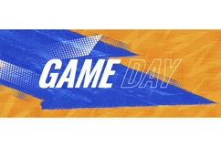 6 Energetic Blue and Orange Sports Banner Designs Product Image 2