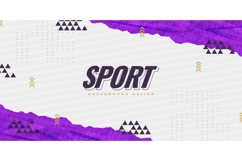White and Purple Sport Background with Grunge Brush Shapes Product Image 1