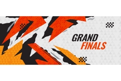 Dynamic and Energetic Background with Black and Orange Brush Product Image 1