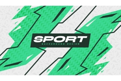 Abstract and Modern Sports Banner in Black and Green Product Image 1