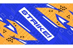 Creative Sport Event Background with Sharp Geometric Shapes Product Image 1