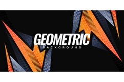 Abstract Sport Background with Sharp Gray and Orange Shapes Product Image 1
