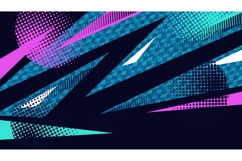 Abstract and Vibrant Background with Dynamic Shapes Product Image 1