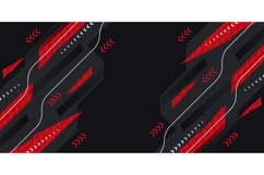 Modern Black and Red Abstract Background with Sharp Brush Product Image 1