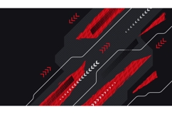 Futuristic Sport Background with Red Grunge Brush Strokes Product Image 1